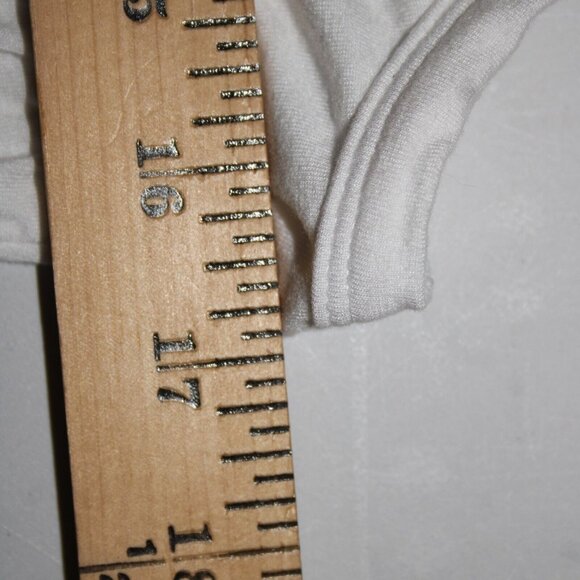 St John Jeans Sz M White Gold Studded Rhinestones Cross Rayon Spandex Tank Top - Picture 11 of 16